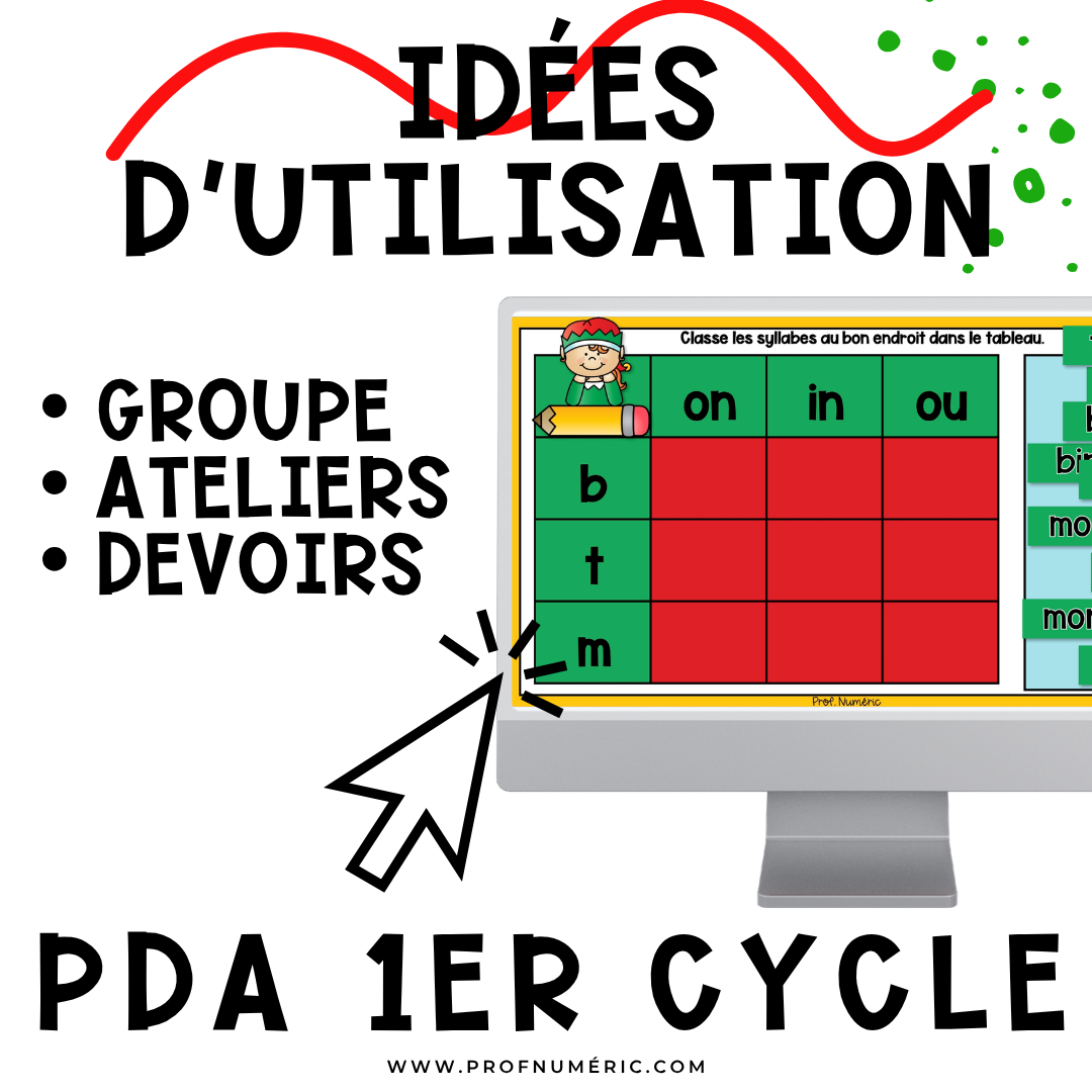 Google Slides - 30 Activités - DÉCEMBRE - 1re année