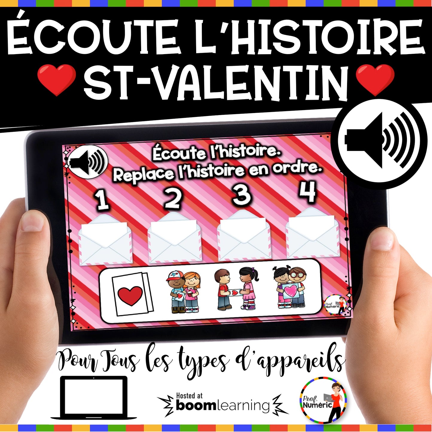 100 Boom Cards - 5 Au Quotidien - FÉVRIER - 1er cycle