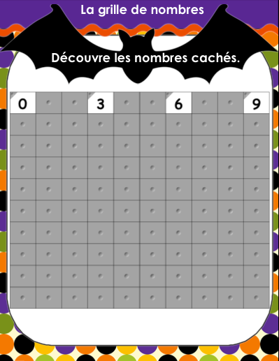 Calendrier interactif TNI - OCTOBRE - 1er cycle