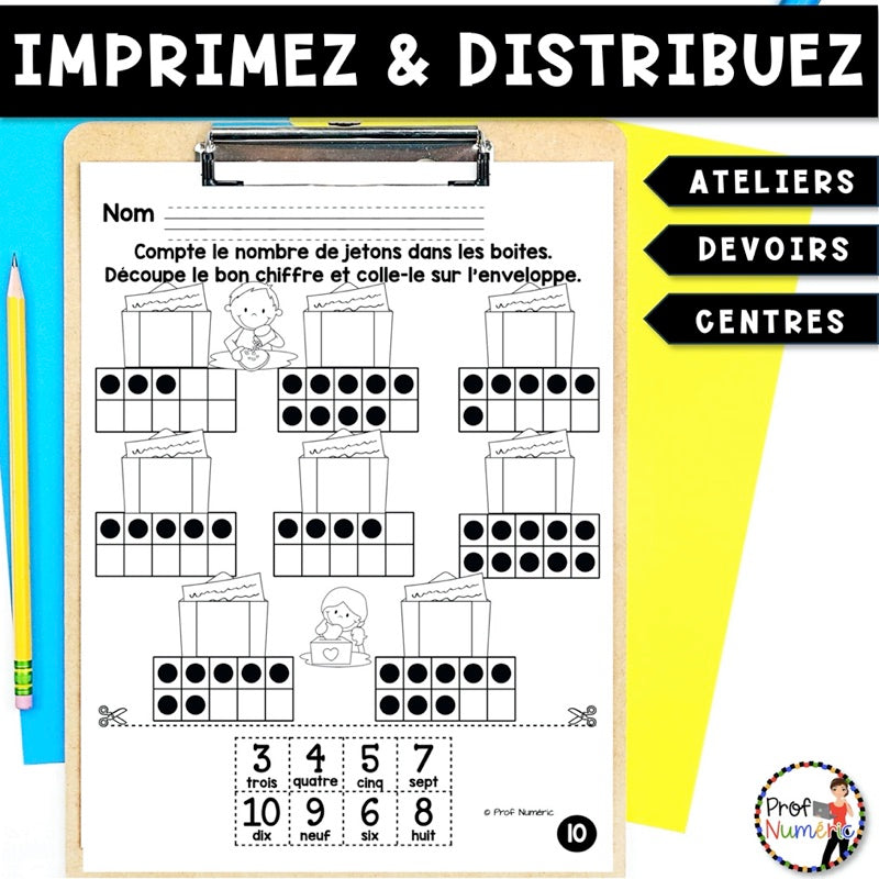 Petit Travail du Matin 1re année - FÉVRIER - Prof Numéric