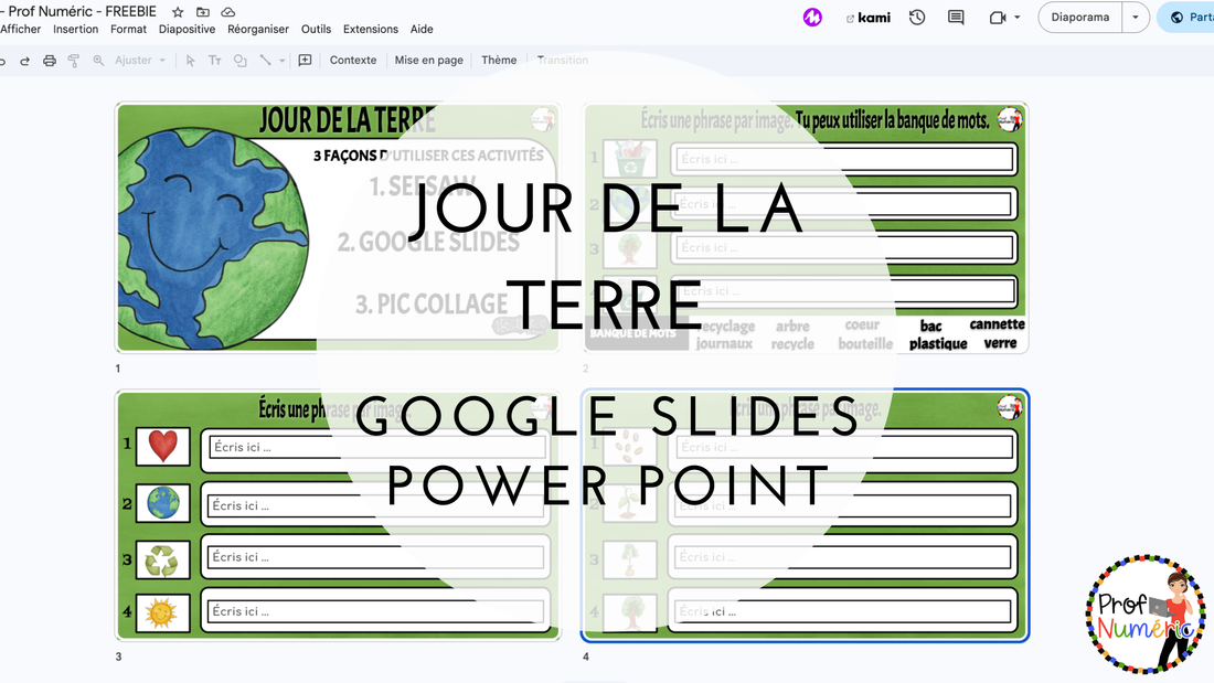 Jour de la Terre - Google Slides et Power Point - GRATUITÉ