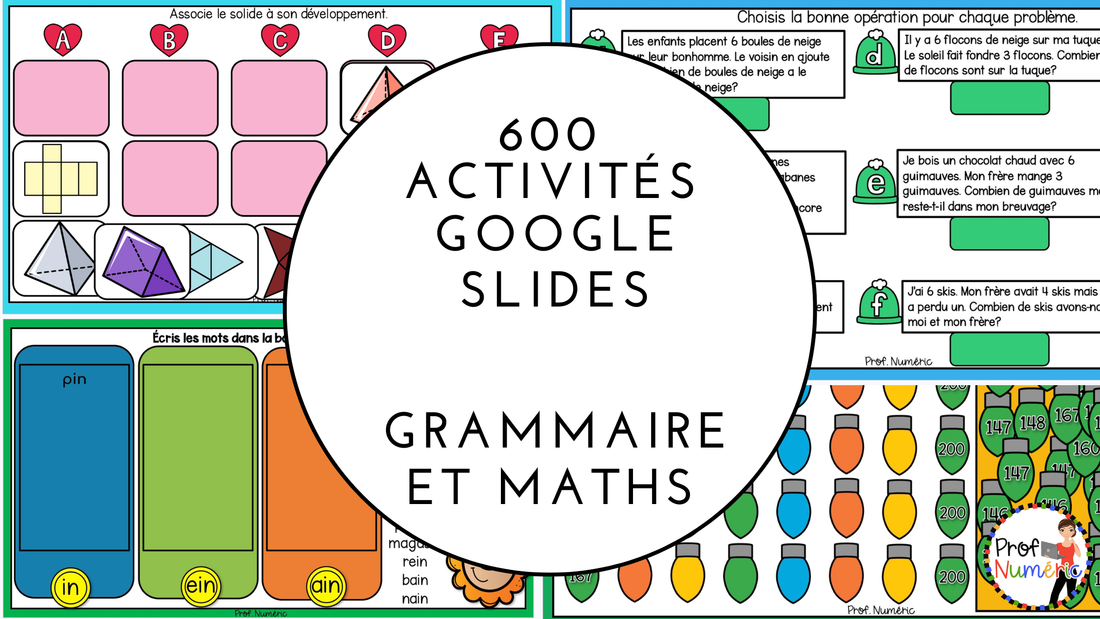 600 activités numériques 1er cycle | Français et maths
