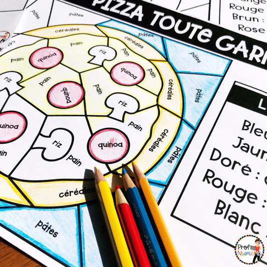 GRATUITÉ - Colorie par aliments