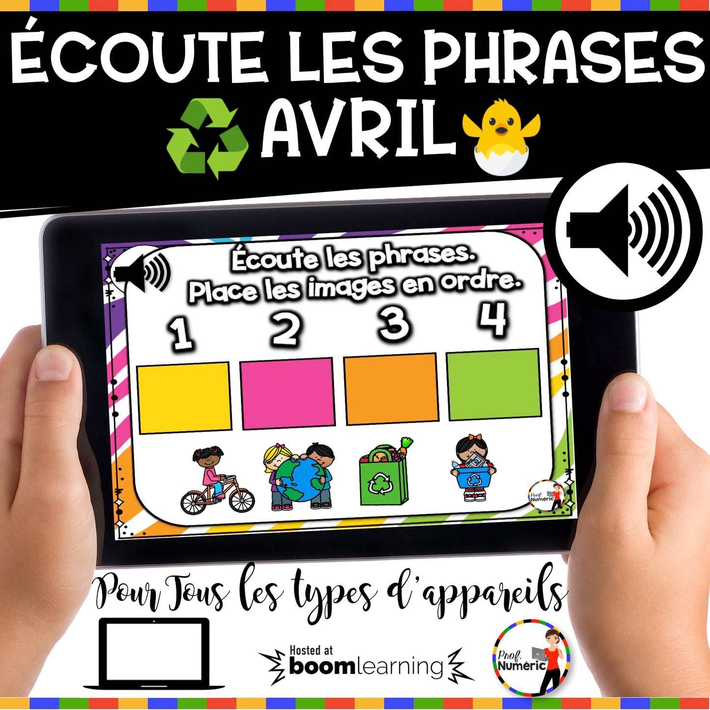 1000 Boom Cards - 5 Au Quotidien - ENSEMBLE COMPLET