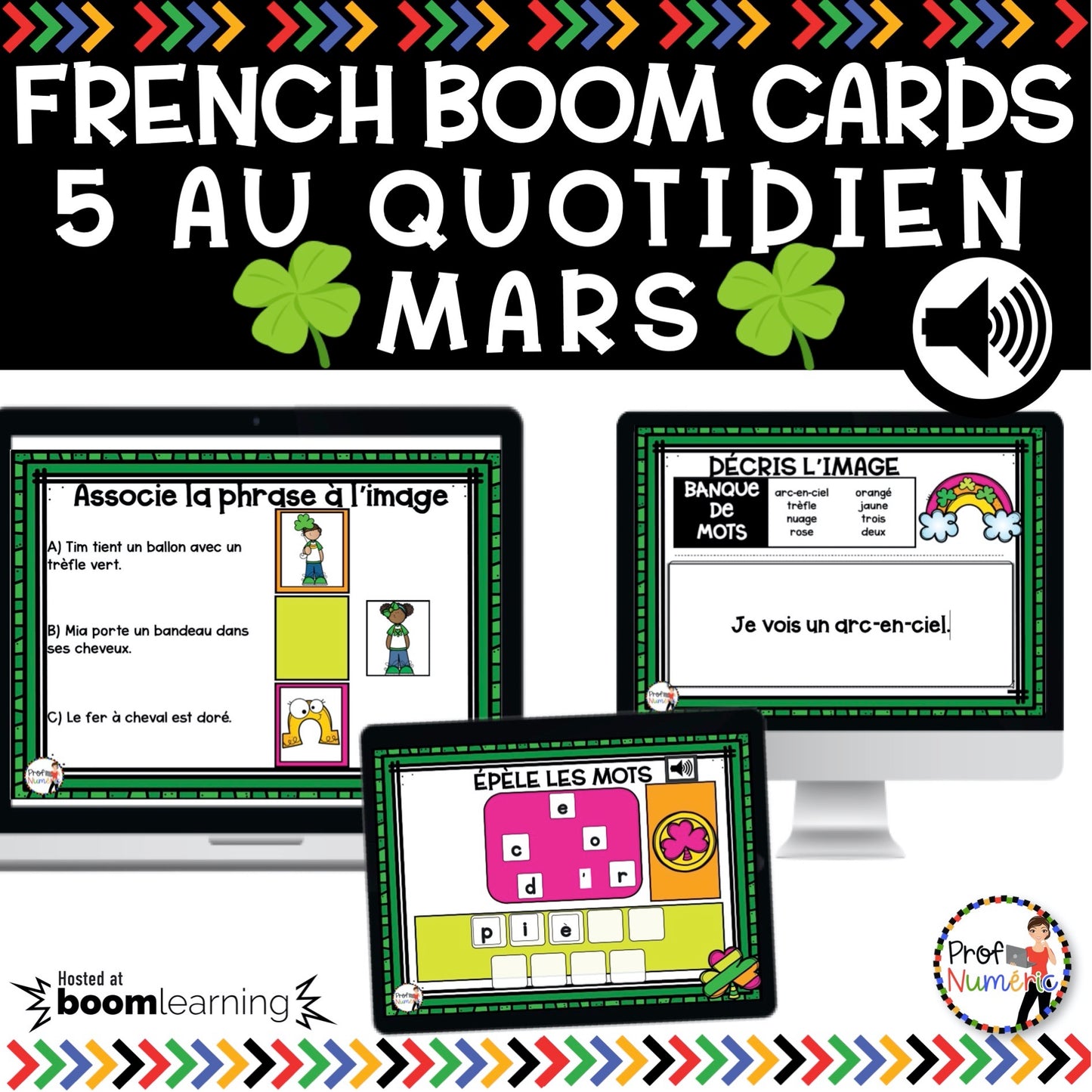 Jeu TNI et Boom Cards - MARS - Jouer avec les mots - Prof Numéric
