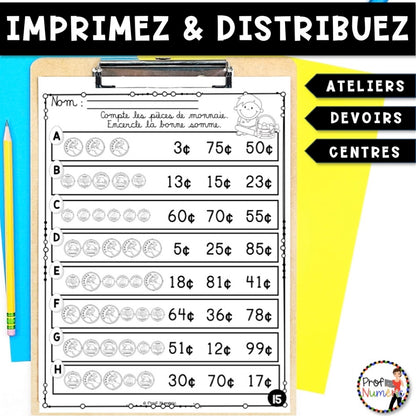 Petit Travail Du Matin - AVRIL - 2e année