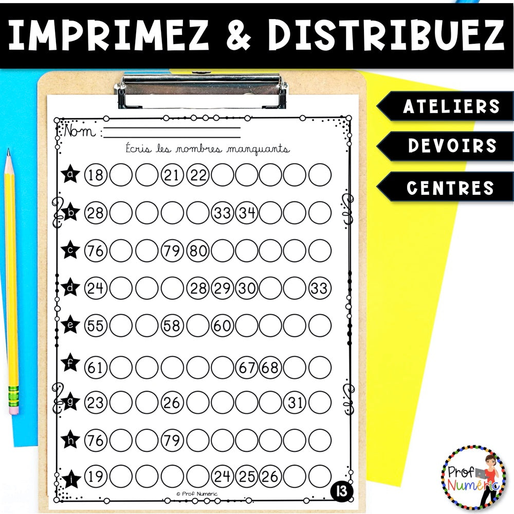 Petit Travail Du Matin - SEPTEMBRE - 2e année