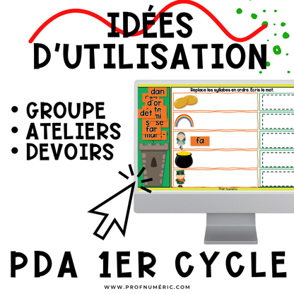 Google Slides - 30 Activités - MARS - 1re année
