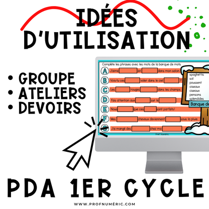 Google Slides - 30 Activités - JANVIER - 2e année