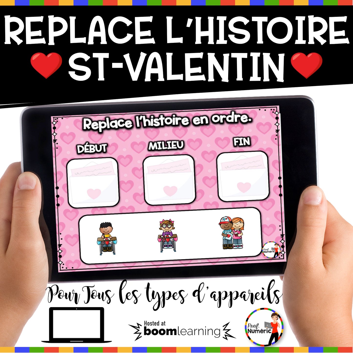 100 Boom Cards - 5 Au Quotidien - FÉVRIER - 1er cycle