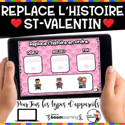 100 Boom Cards - 5 Au Quotidien - FÉVRIER - 1er cycle