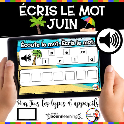 100 Boom Cards - 5 Au Quotidien - JUIN - 1er cycle