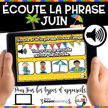 100 Boom Cards - 5 Au Quotidien - JUIN - 1er cycle