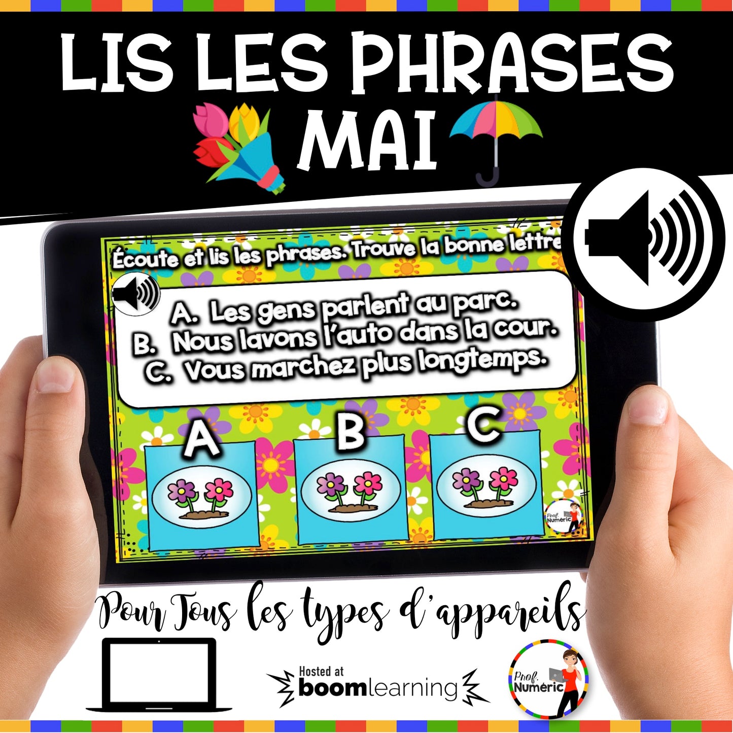 100 Boom Cards - 5 Au Quotidien - MAI - 1er cycle