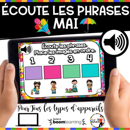 100 Boom Cards - 5 Au Quotidien - MAI - 1er cycle