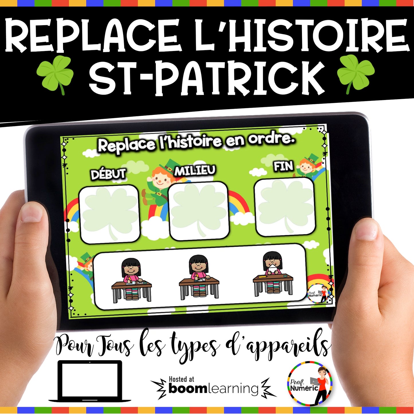 100 Boom Cards - 5 Au Quotidien - MARS - 1er cycle