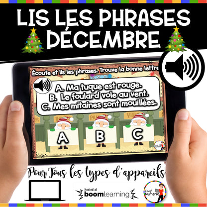 100 Boom Cards - 5 Au Quotidien - DÉCEMBRE - 1er cycle