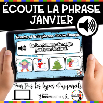 100 Boom Cards - 5 Au Quotidien - JANVIER - 1er cycle - Prof Numéric