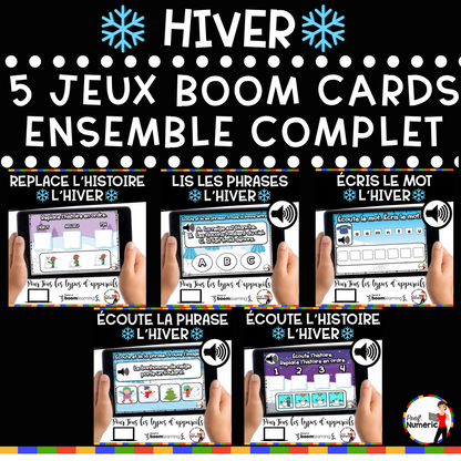 100 Boom Cards - 5 Au Quotidien - JANVIER - 1er cycle - Prof Numéric