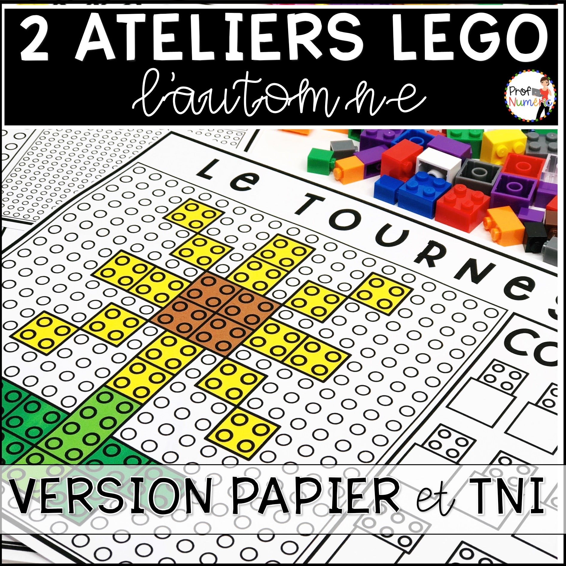 ATELIERS LEGO - BUNDLE - Reproduis les motifs (imprimer/digital) - Prof Numéric