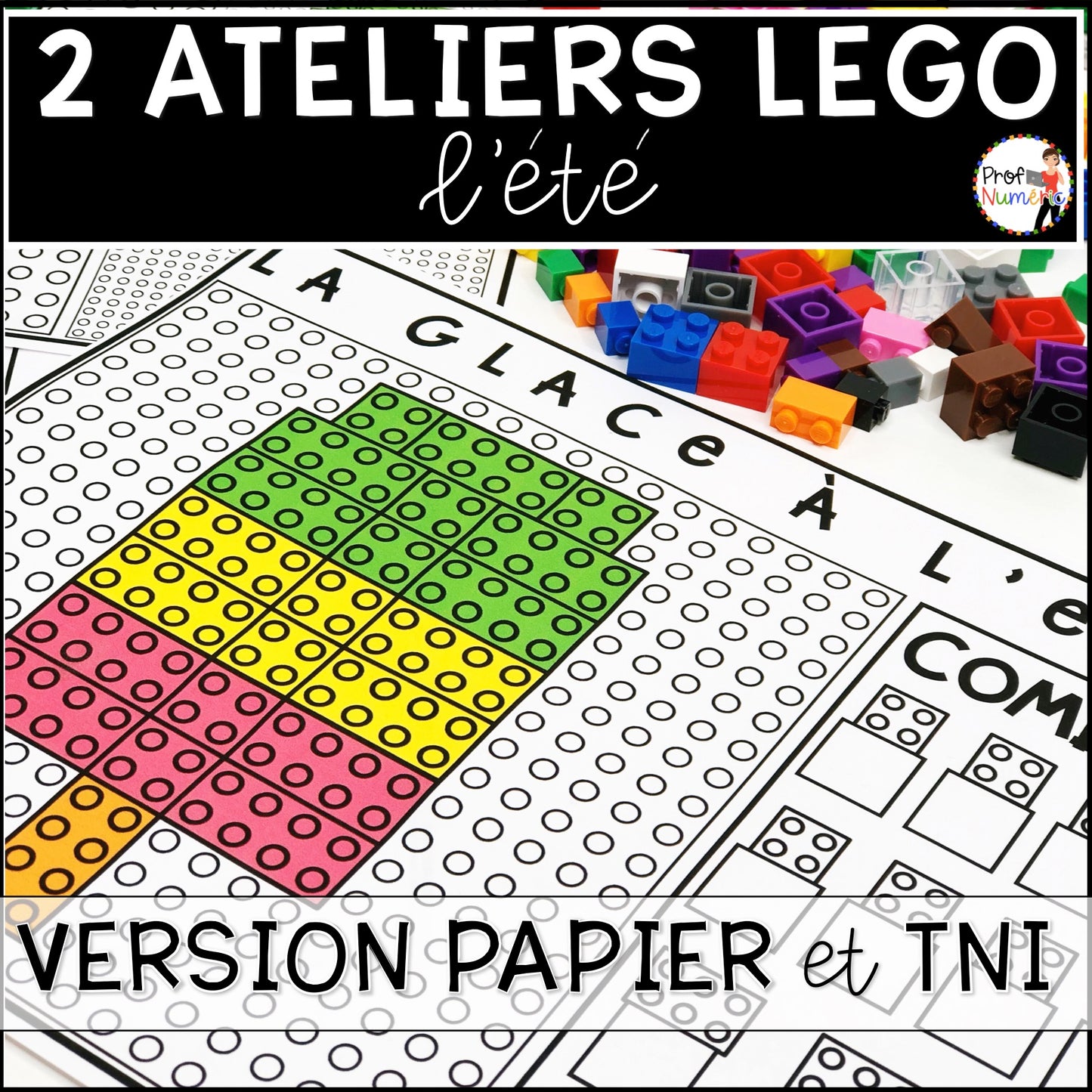 ATELIERS LEGO - BUNDLE - Reproduis les motifs (imprimer/digital) - Prof Numéric