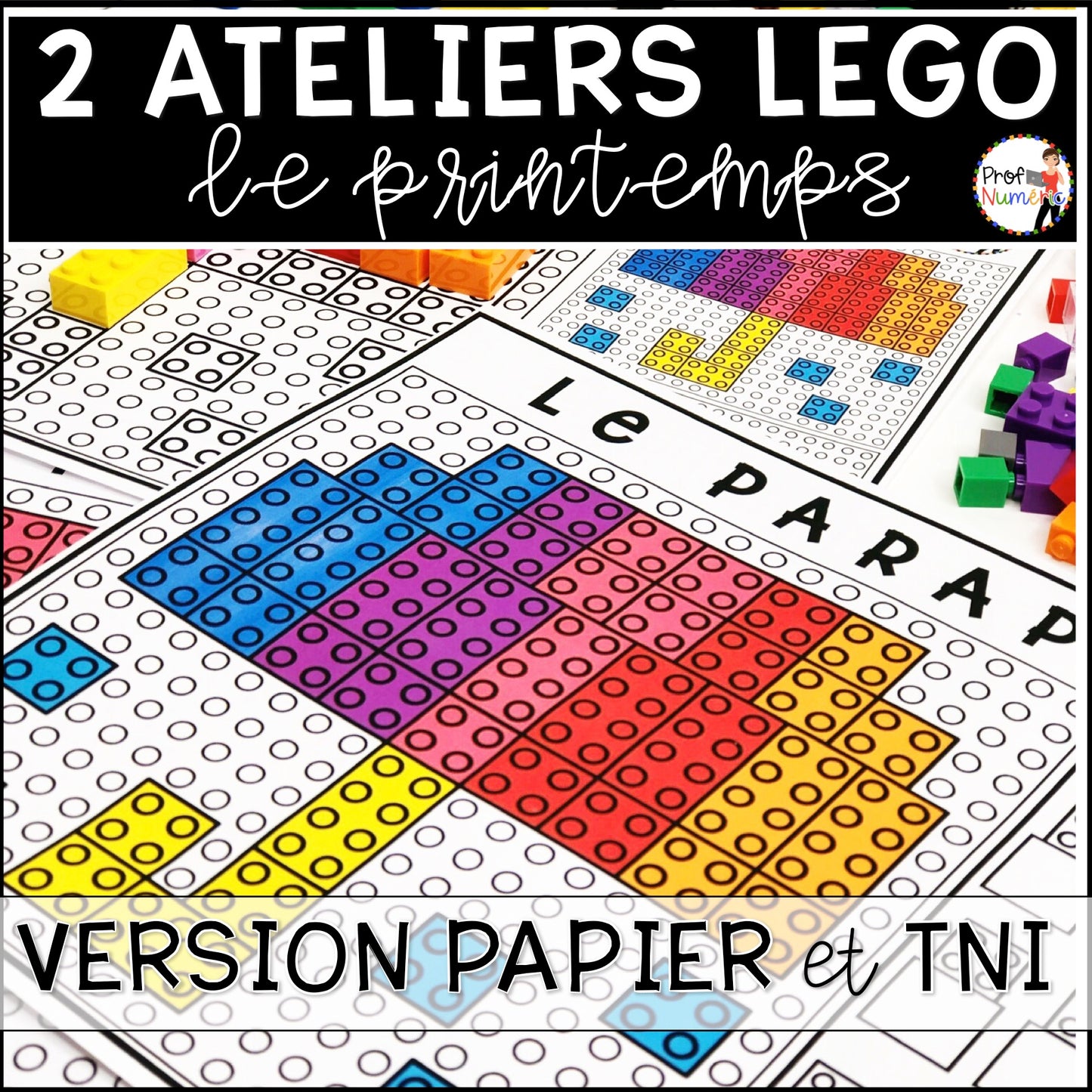 ATELIERS LEGO - BUNDLE - Reproduis les motifs (imprimer/digital) - Prof Numéric