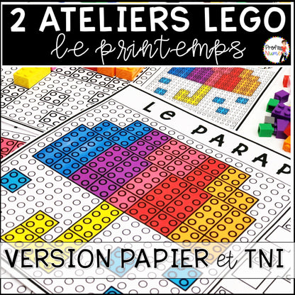 ATELIERS LEGO - BUNDLE - Reproduis les motifs (imprimer/digital) - Prof Numéric