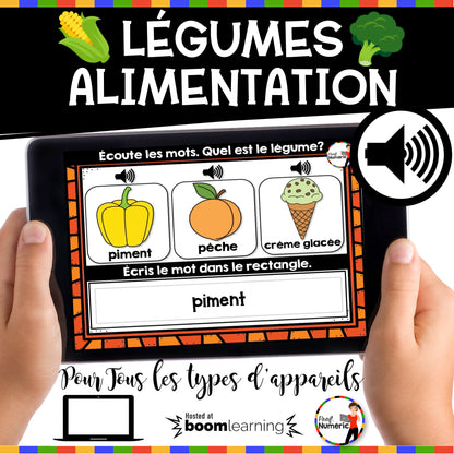 Boom Cards - L'alimentation - 1er cycle - Prof Numéric
