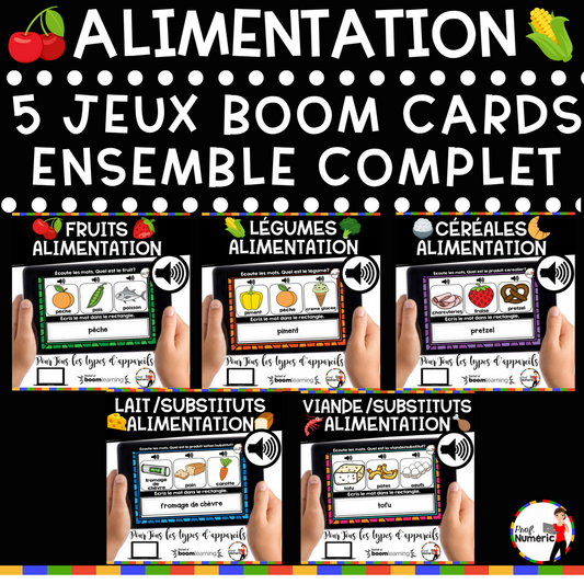 Boom Cards - L'alimentation - 1er cycle - Prof Numéric