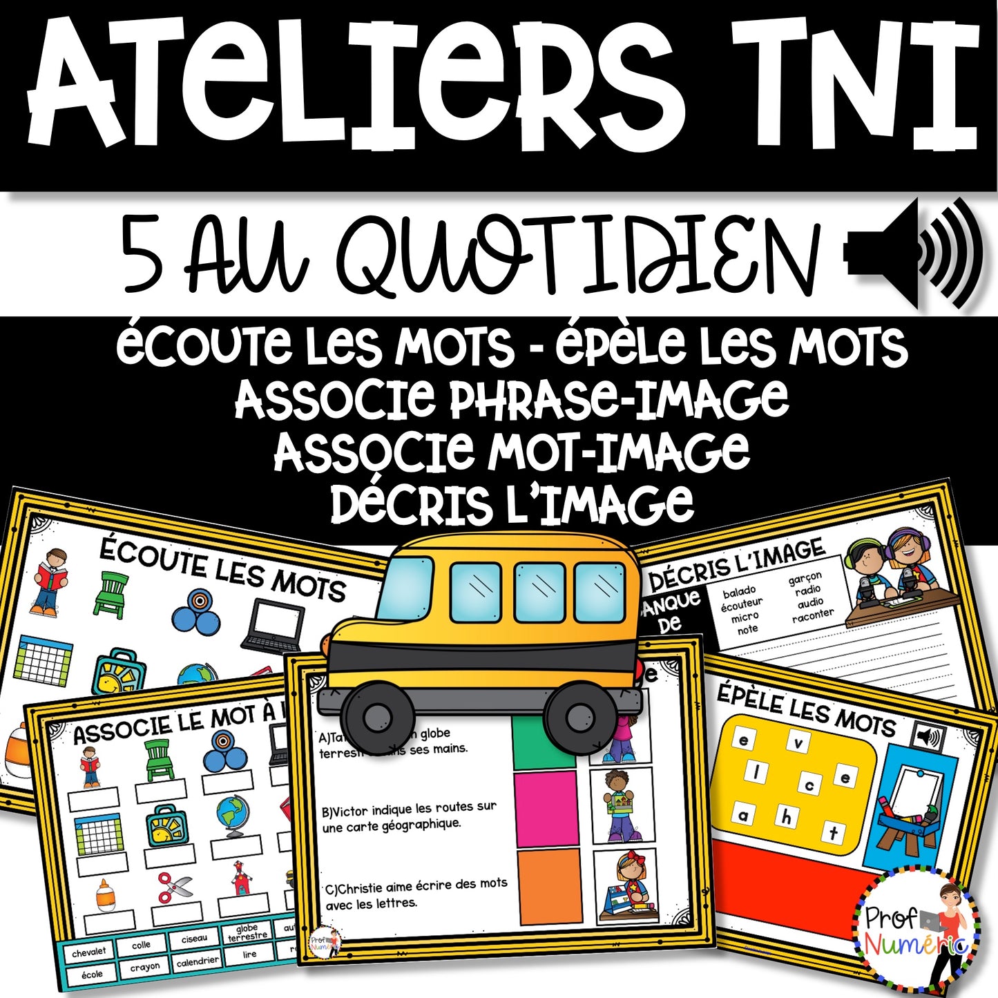 10 Jeux TNI et Boom Cards - Jouer avec les mots