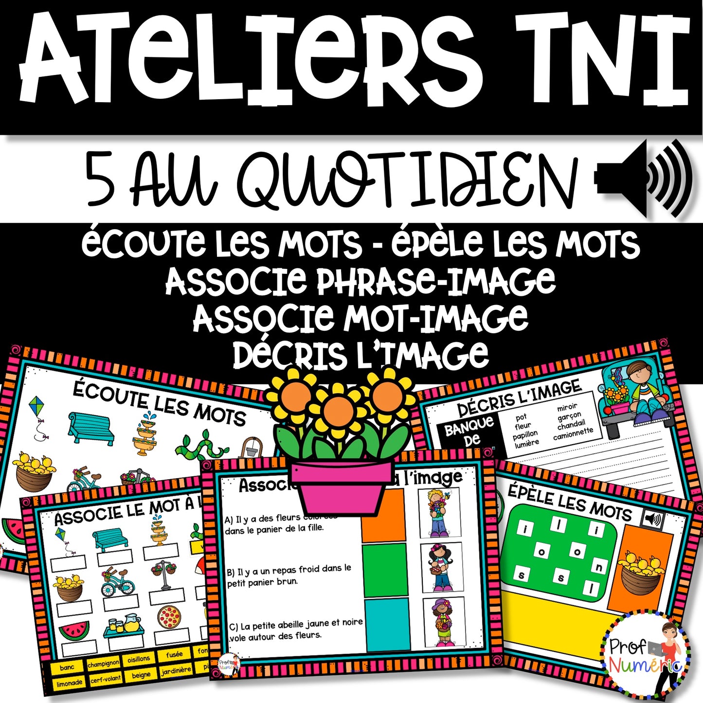 10 Jeux TNI et Boom Cards - Jouer avec les mots