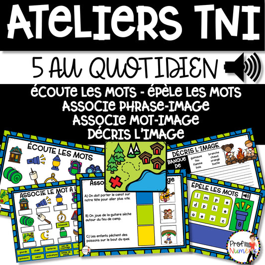 Jeu TNI et Boom Cards - JUIN - Jouer avec les mots - Prof Numéric