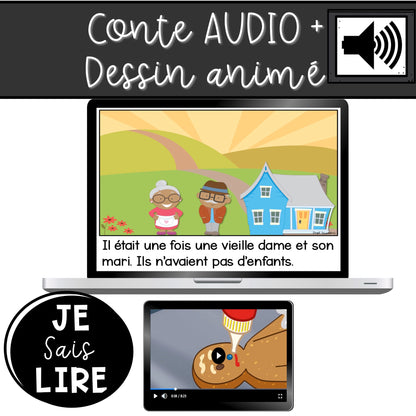 Conte - Le bonhomme de pain d'épices - BOOM CARDS - TNI - PDF - Je sais lire - Prof Numéric