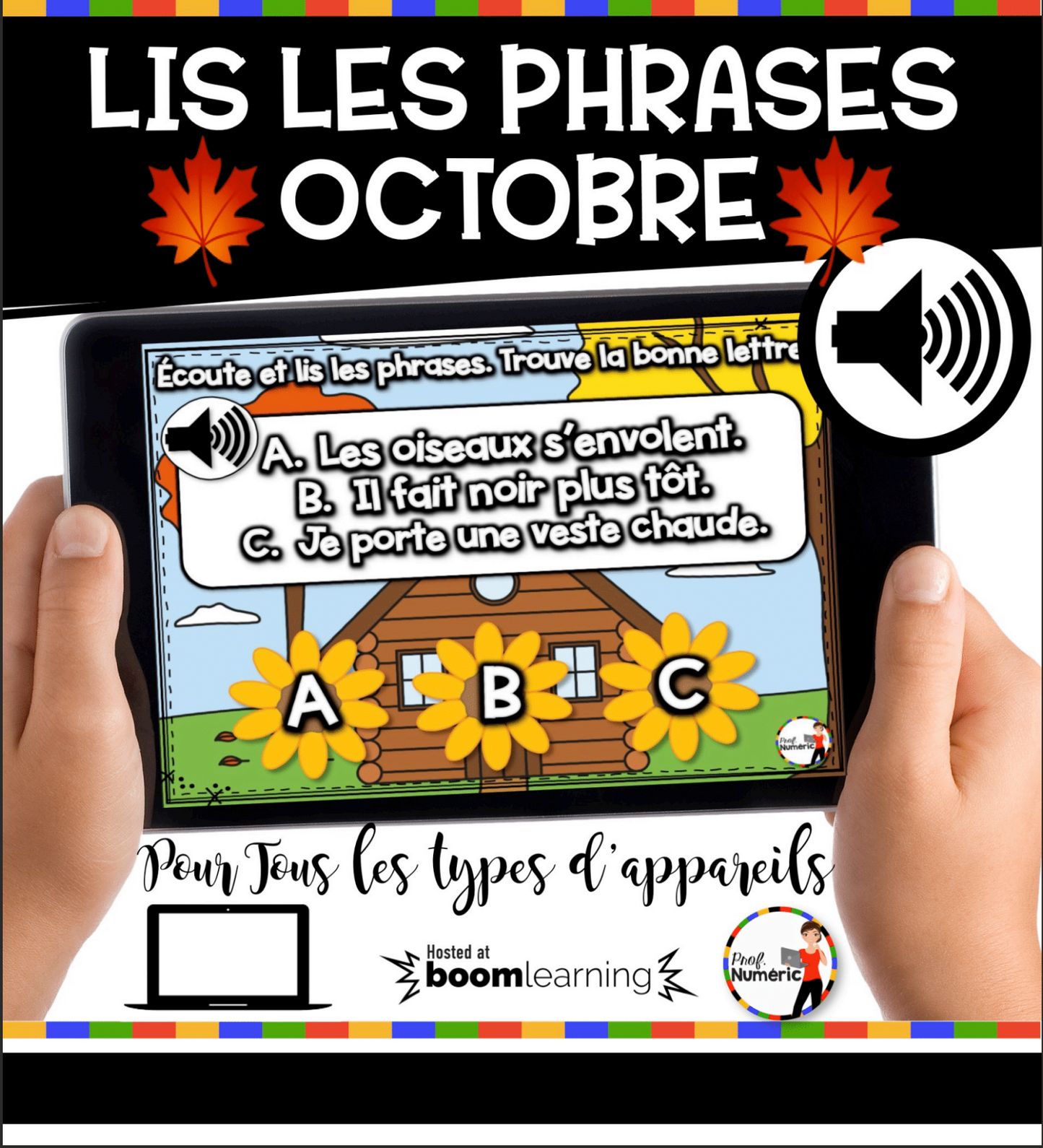 100 Boom Cards - 5 Au Quotidien - OCTOBRE - 1er cycle - Prof Numéric