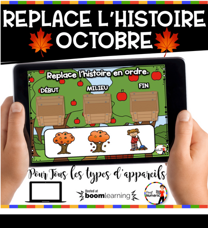 100 Boom Cards - 5 Au Quotidien - OCTOBRE - 1er cycle - Prof Numéric