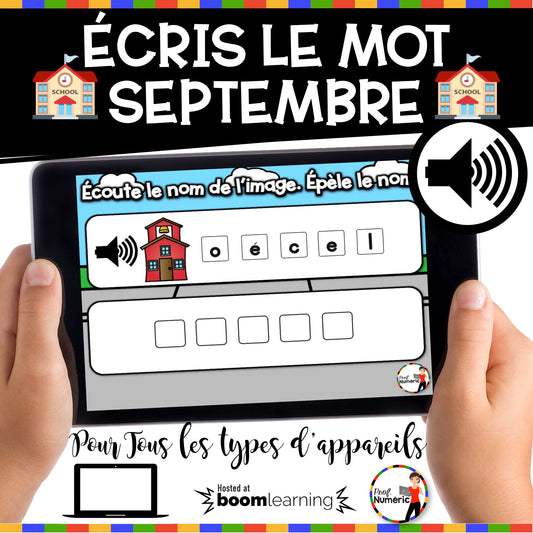 100 Boom Cards - 5 Au Quotidien - SEPTEMBRE - 1er cycle