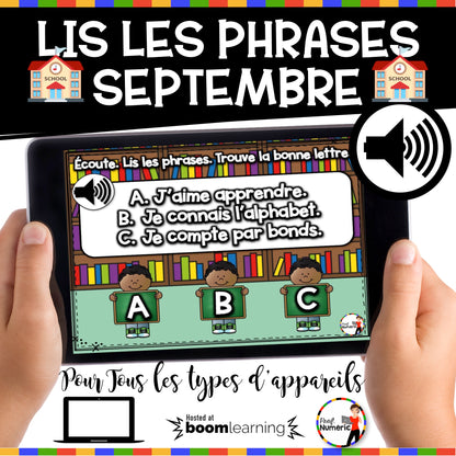 100 Boom Cards - 5 Au Quotidien - SEPTEMBRE - 1er cycle