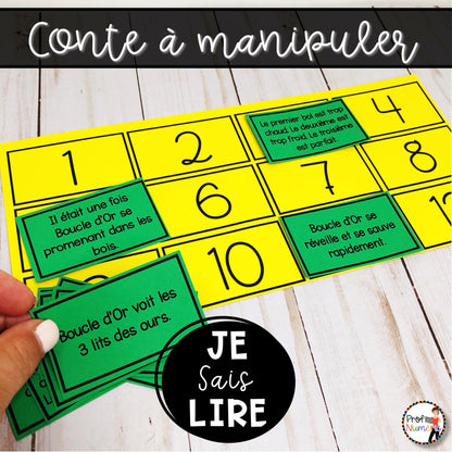 Conte - Boucle d'Or - BOOM CARDS - TNI - PDF - Je sais lire - Prof Numéric