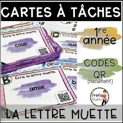 Cartes à Tâches (avec/sans codes QR)- GRAMMAIRE - 1re année