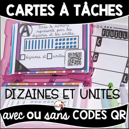 Cartes à Tâches (avec/sans codes QR)- MATHS - 2e année