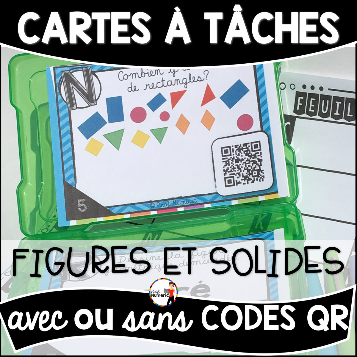 Cartes à Tâches (avec/sans codes QR)- MATHS - 2e année