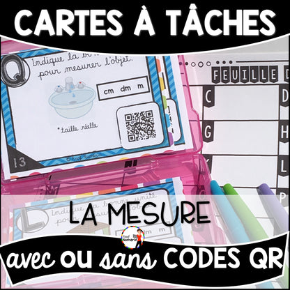 Cartes à Tâches (avec/sans codes QR)- MATHS - 2e année