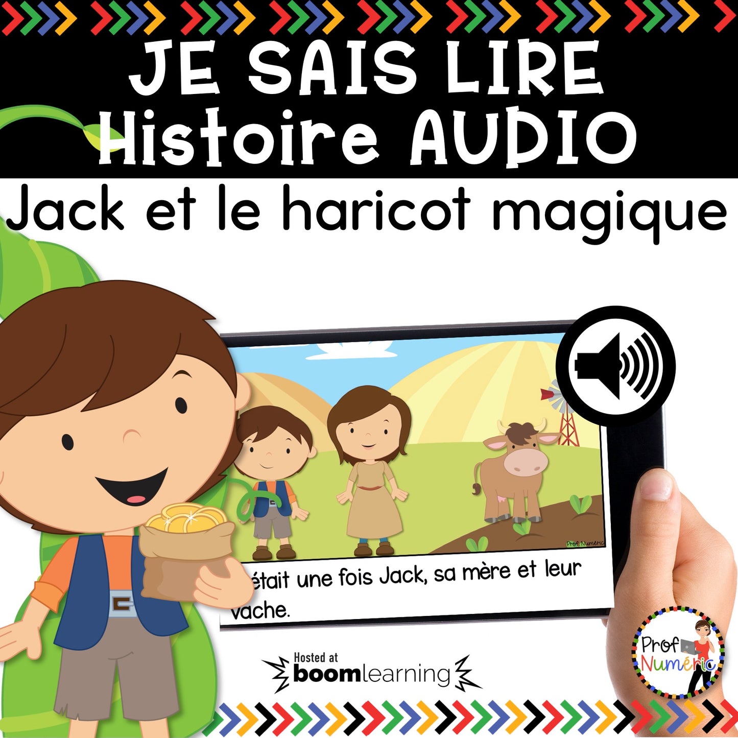 Conte - Jack et le Haricot magique - BOOM CARDS - TNI - PDF - Je sais lire - Prof Numéric