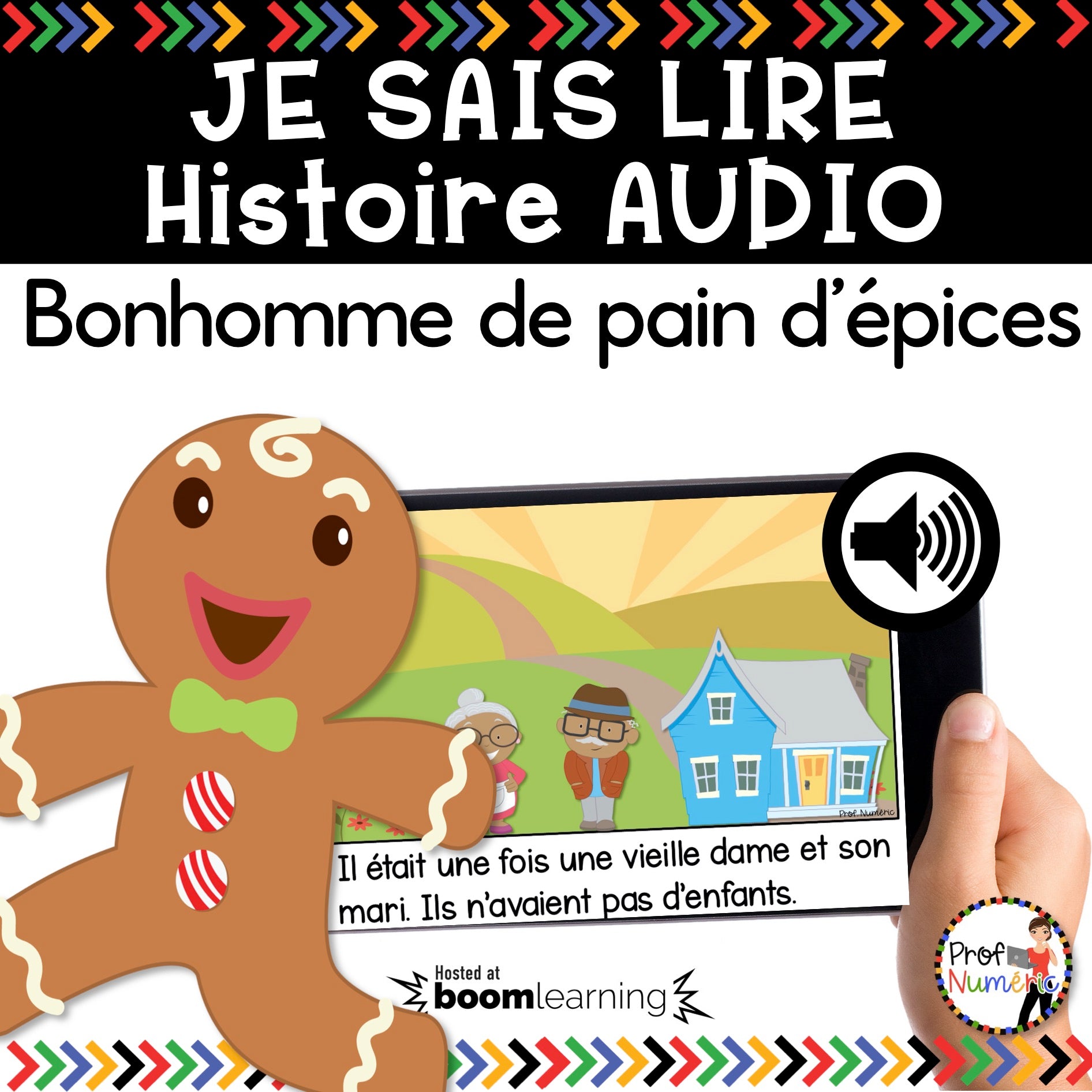 Conte - Le bonhomme de pain d'épices - BOOM CARDS - TNI - PDF - Je sais lire - Prof Numéric
