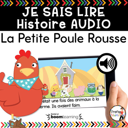 Conte - La petite poule rousse - BOOM CARDS - TNI - PDF - Je sais lire - Prof Numéric