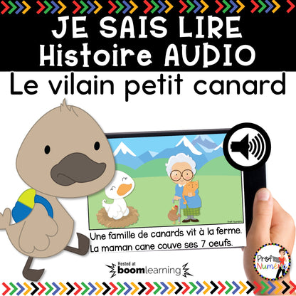 Conte - Le vilain petit canard - BOOM CARDS - TNI - PDF - Je sais lire - Prof Numéric