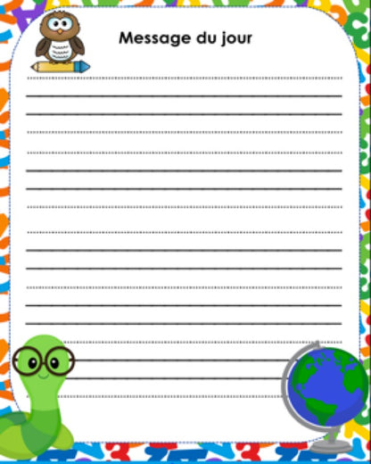 Calendrier interactif TNI - SEPTEMBRE - 1er cycle