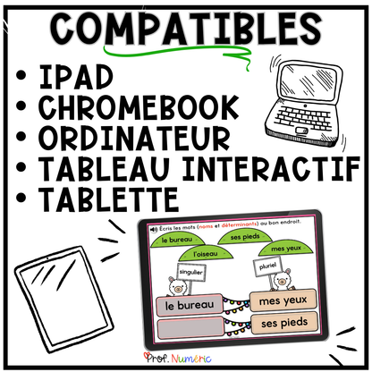 400 BOOM CARDS GRAMMAIRE - 1re