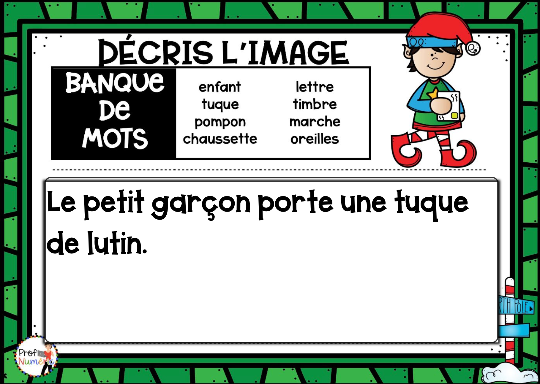 Jeu TNI et Boom Cards - DÉCEMBRE - Jouer avec les mots - Prof Numéric