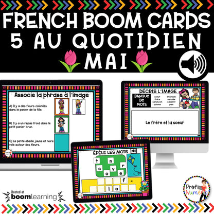 Jeu TNI et Boom Cards - MAI - Jouer avec les mots - Prof Numéric